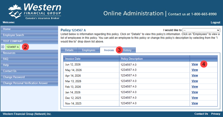 Your monthly invoice is now available exclusively online!